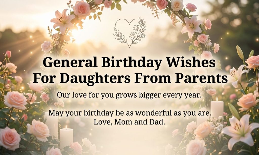 General Birthday Wishes For Daughters From Parents