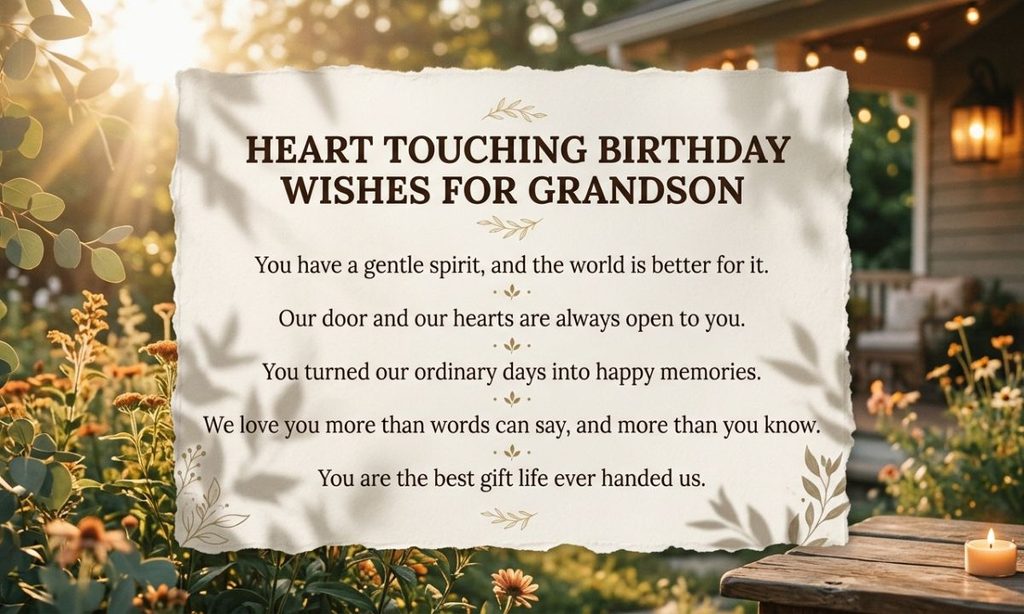 Heart Touching Birthday Wishes for Grandson