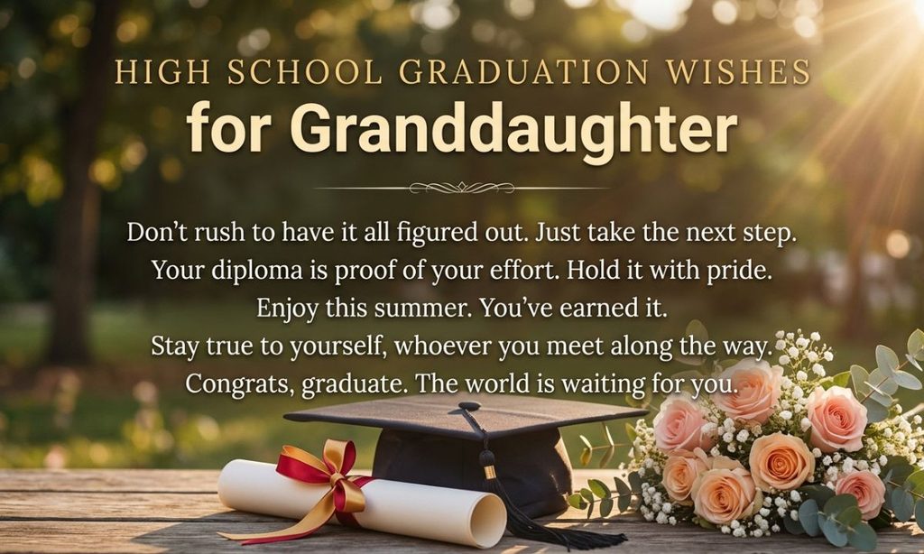 High School Graduation Wishes for Granddaughter