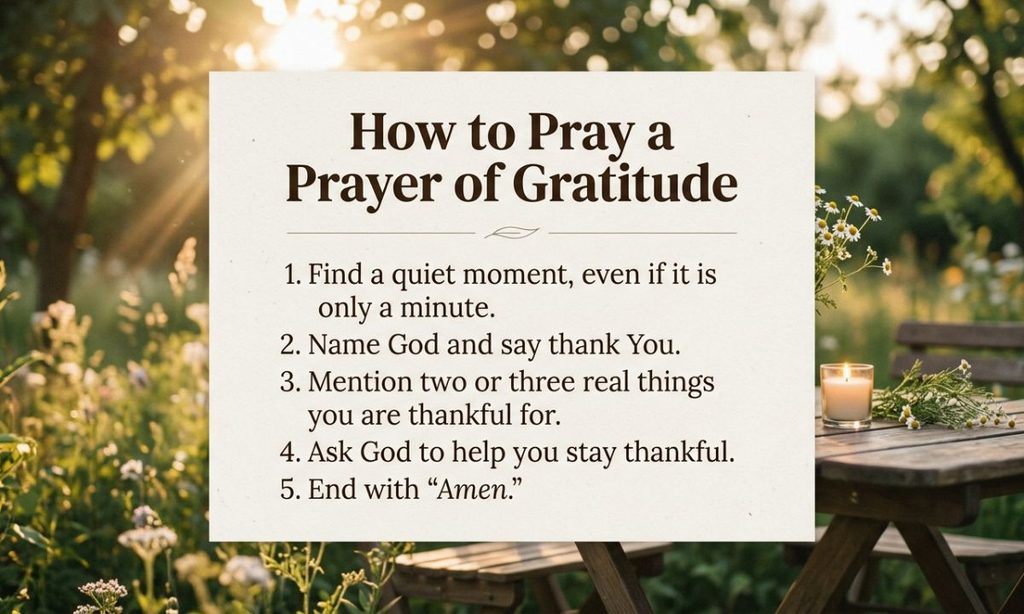 How to Pray a Prayer of Gratitude