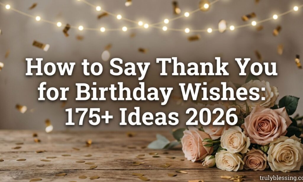 How to Say Thank You for Birthday Wishes: 175+ Ideas 2026