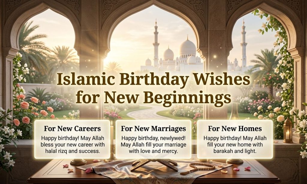 Islamic Birthday Wishes for New Beginnings