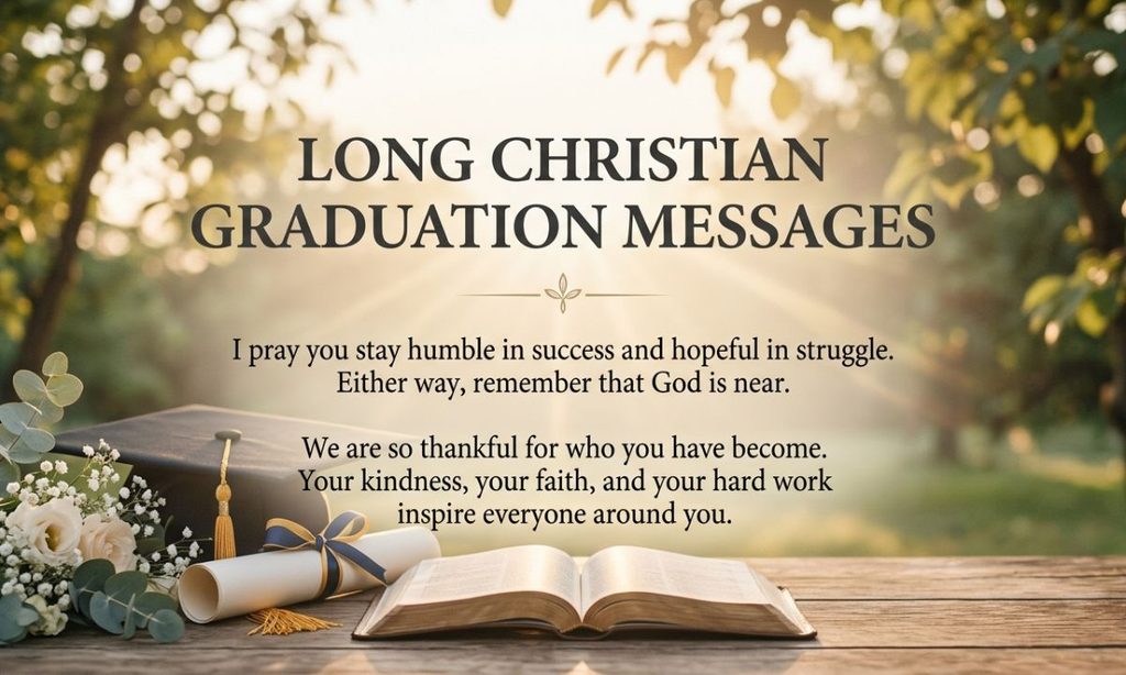 Long Christian Graduation Messages