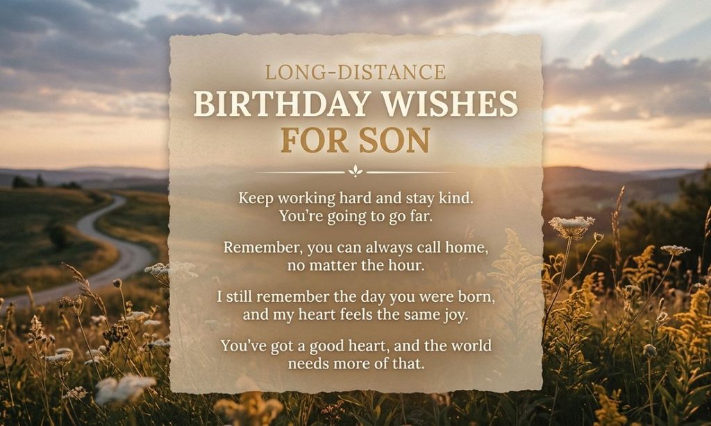 Long-Distance Birthday Wishes for Son