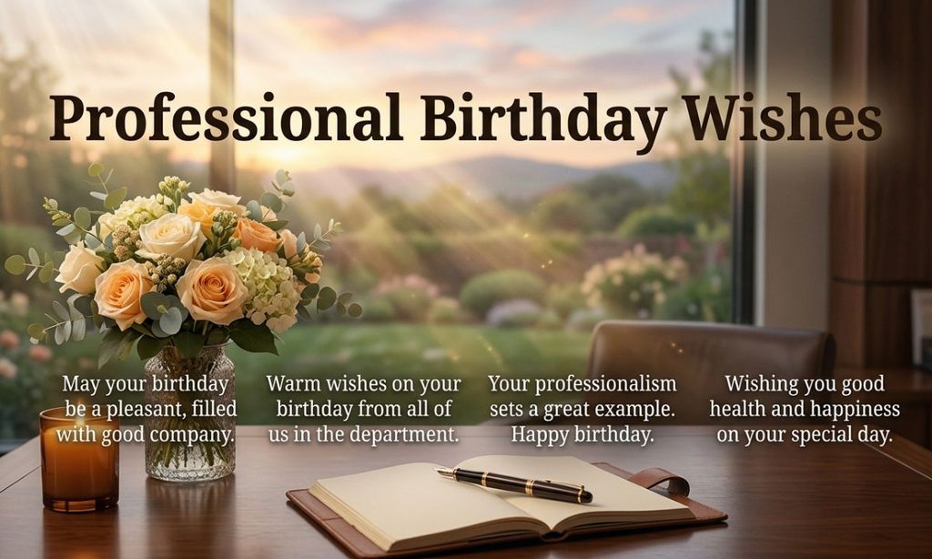 Professional birthday wishes