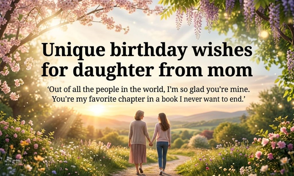 Unique birthday wishes for daughter from mom