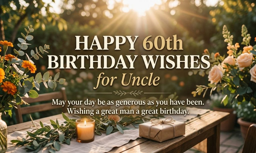 happy 60th birthday wishes for Uncle